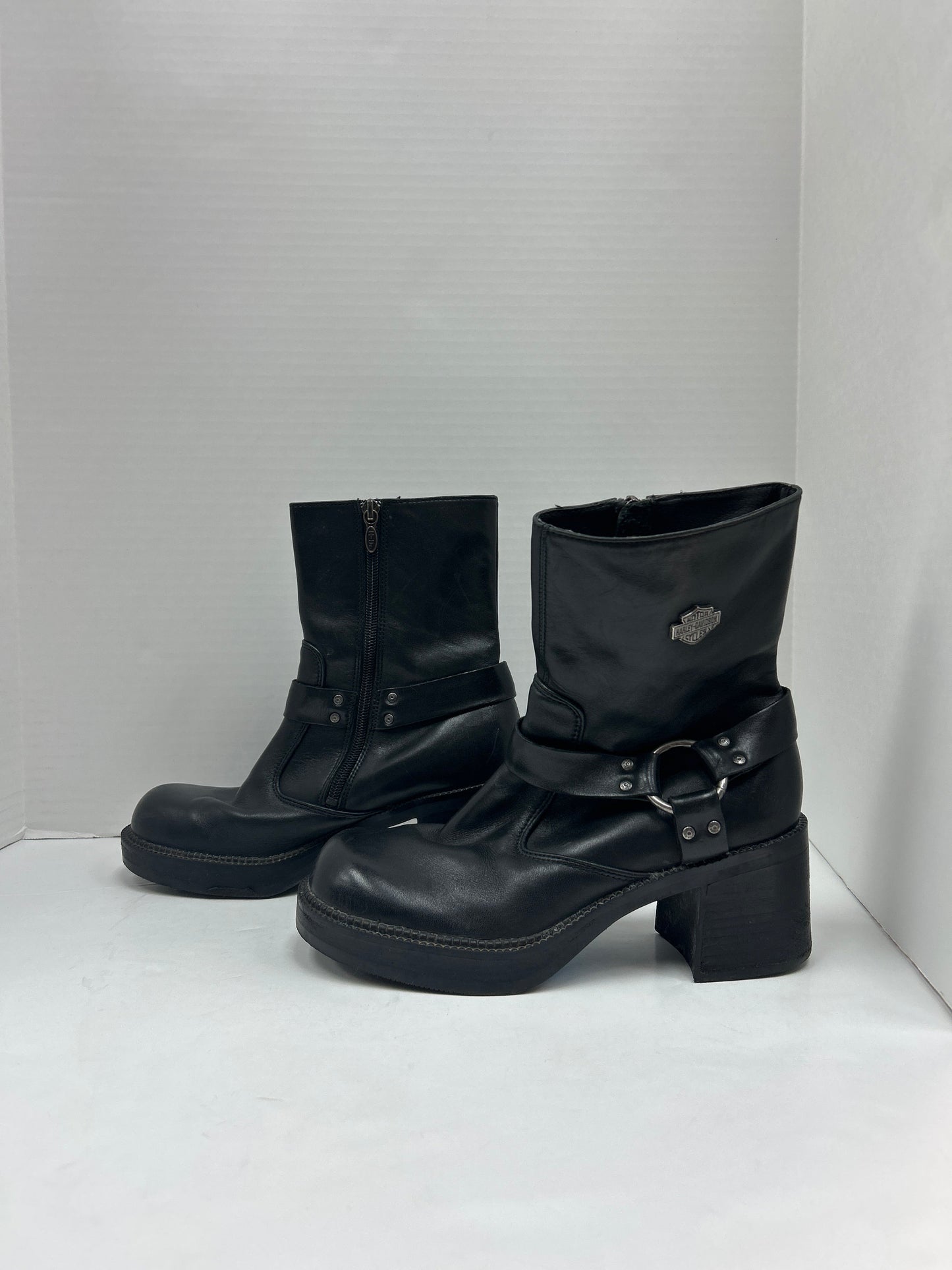 Boots Ankle Heels By Harley Davidson  Size: 8