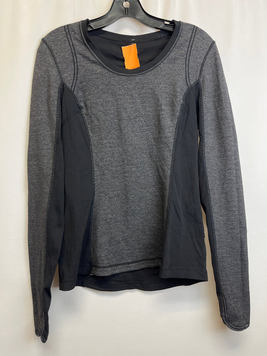Athletic Top Long Sleeve Collar By Lululemon  Size: 10