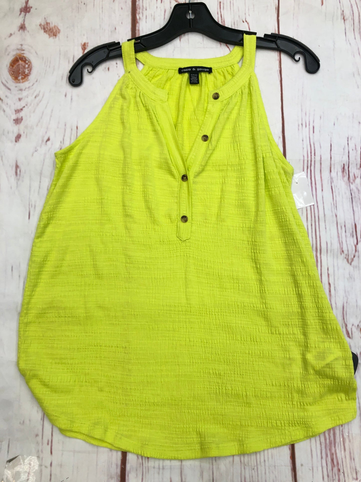 Top Sleeveless By Cable And Gauge  Size: S