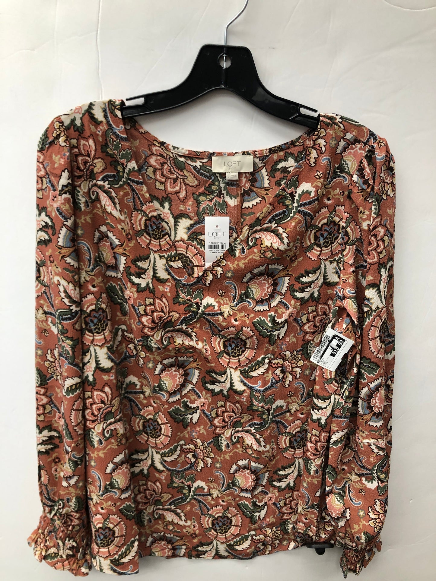 Top Long Sleeve By Loft  Size: L