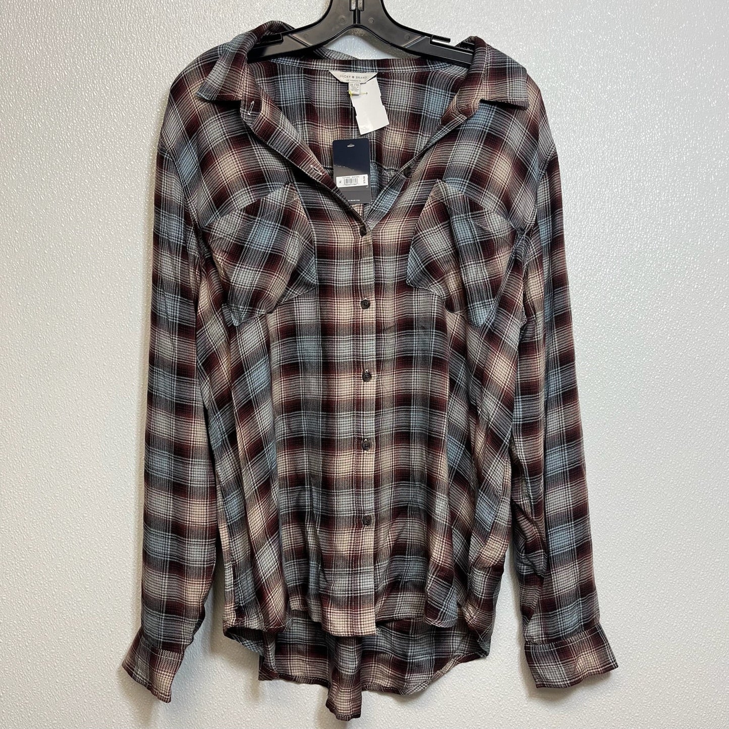 Blouse Long Sleeve By Lucky Brand O Size: Xl
