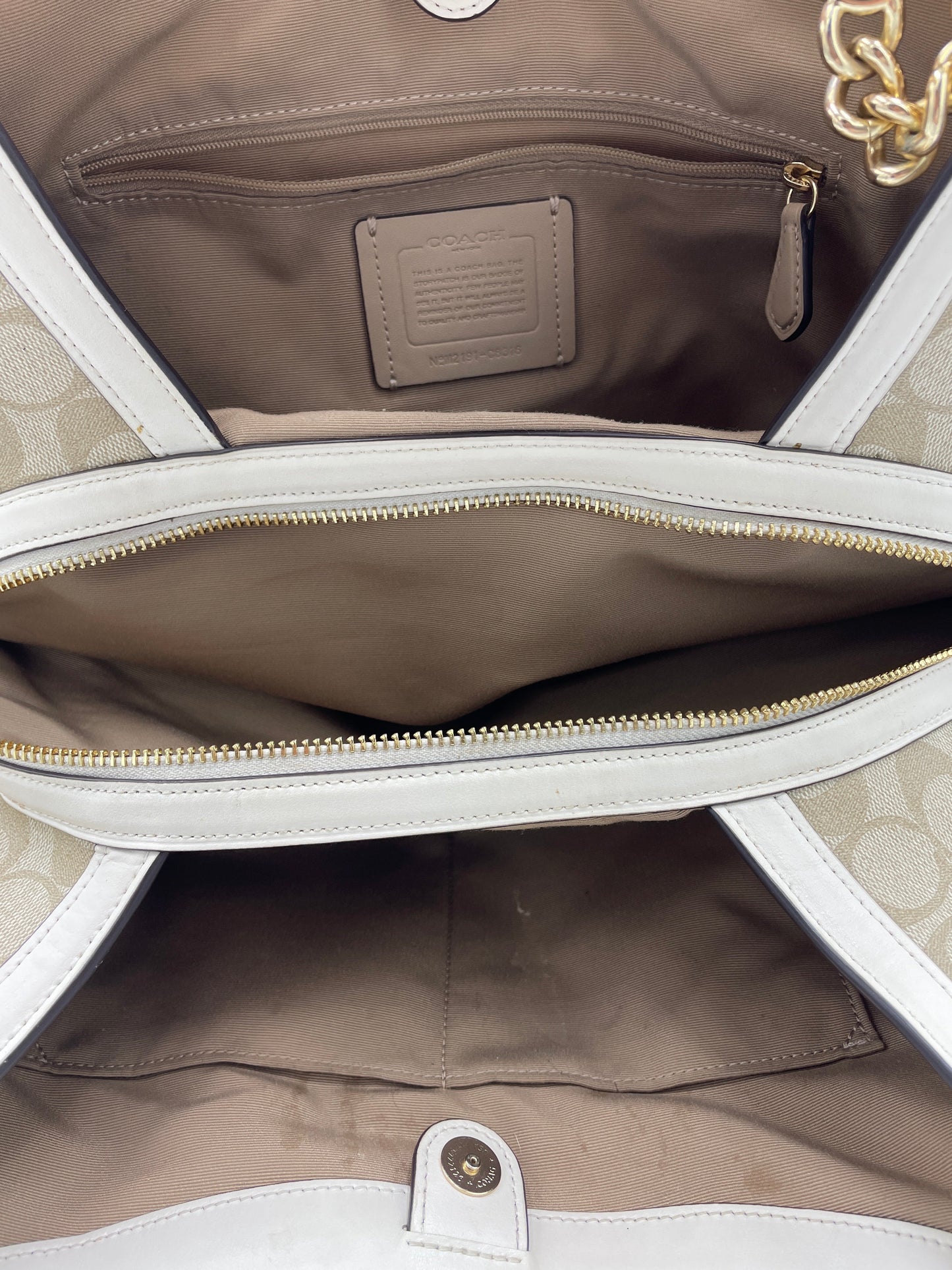 Triple Compartment Handbag By Coach