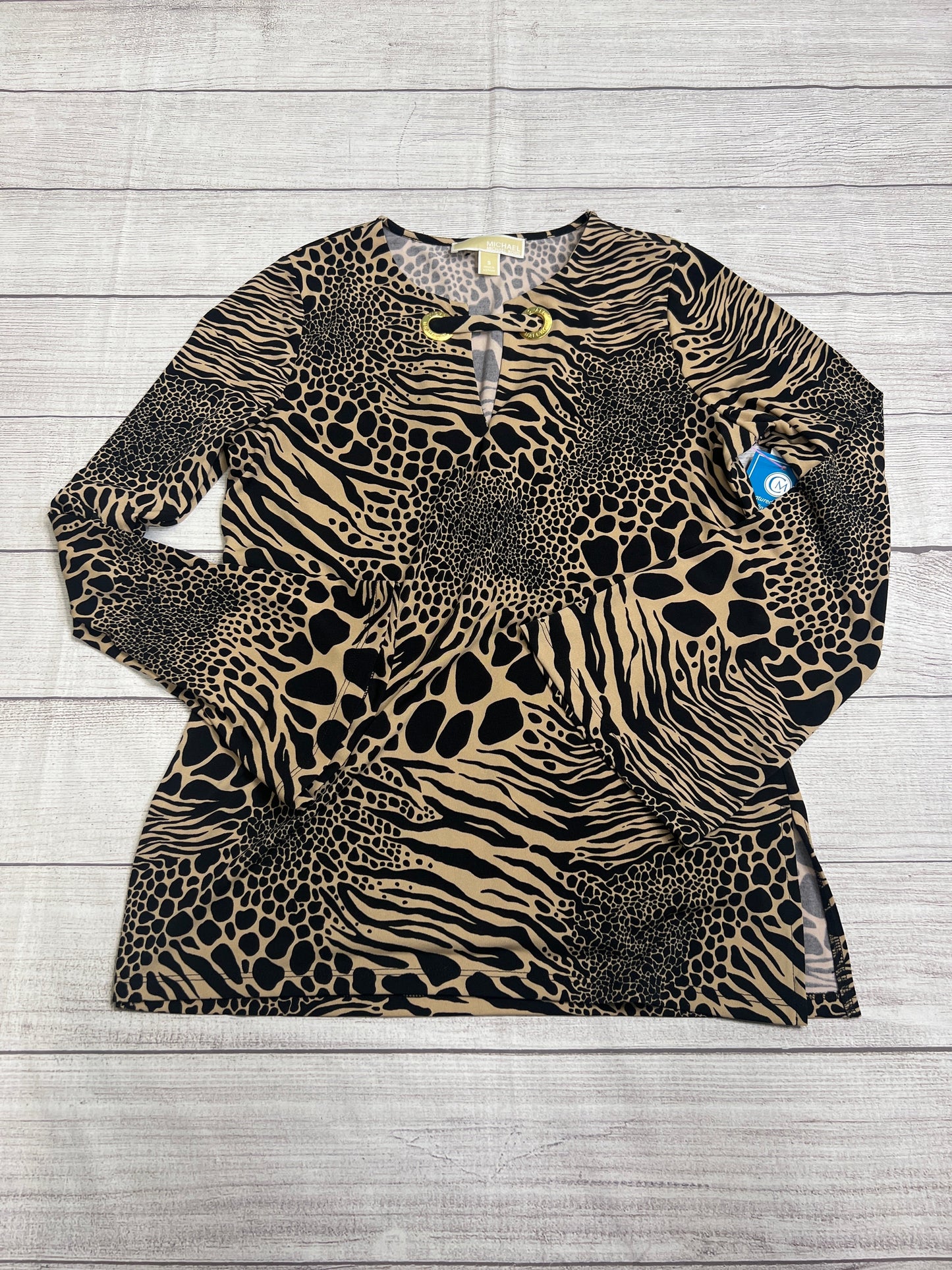 Top Long Sleeve Designer By Michael Kors  Size: S