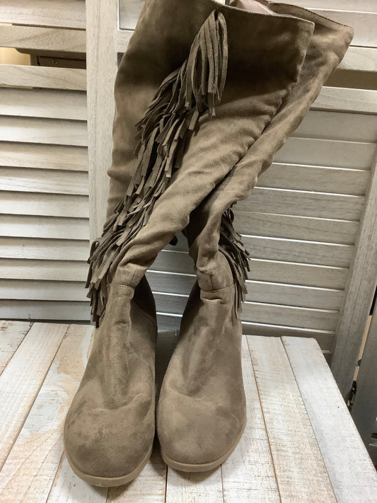 Boots Knee Heels By Charlotte Russe  Size: 9