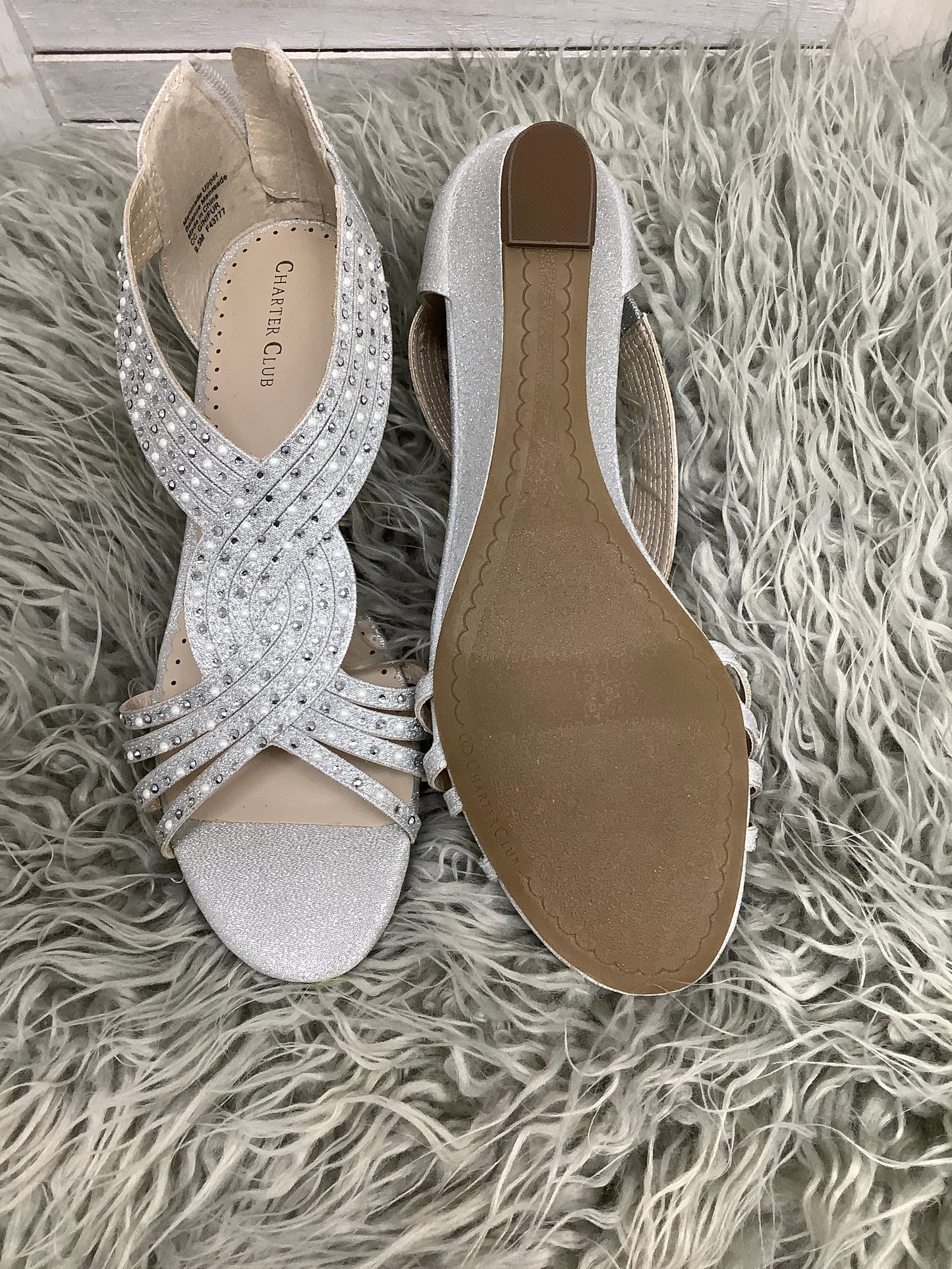 Sandals Heels Wedge By Charter Club O  Size: 9.5