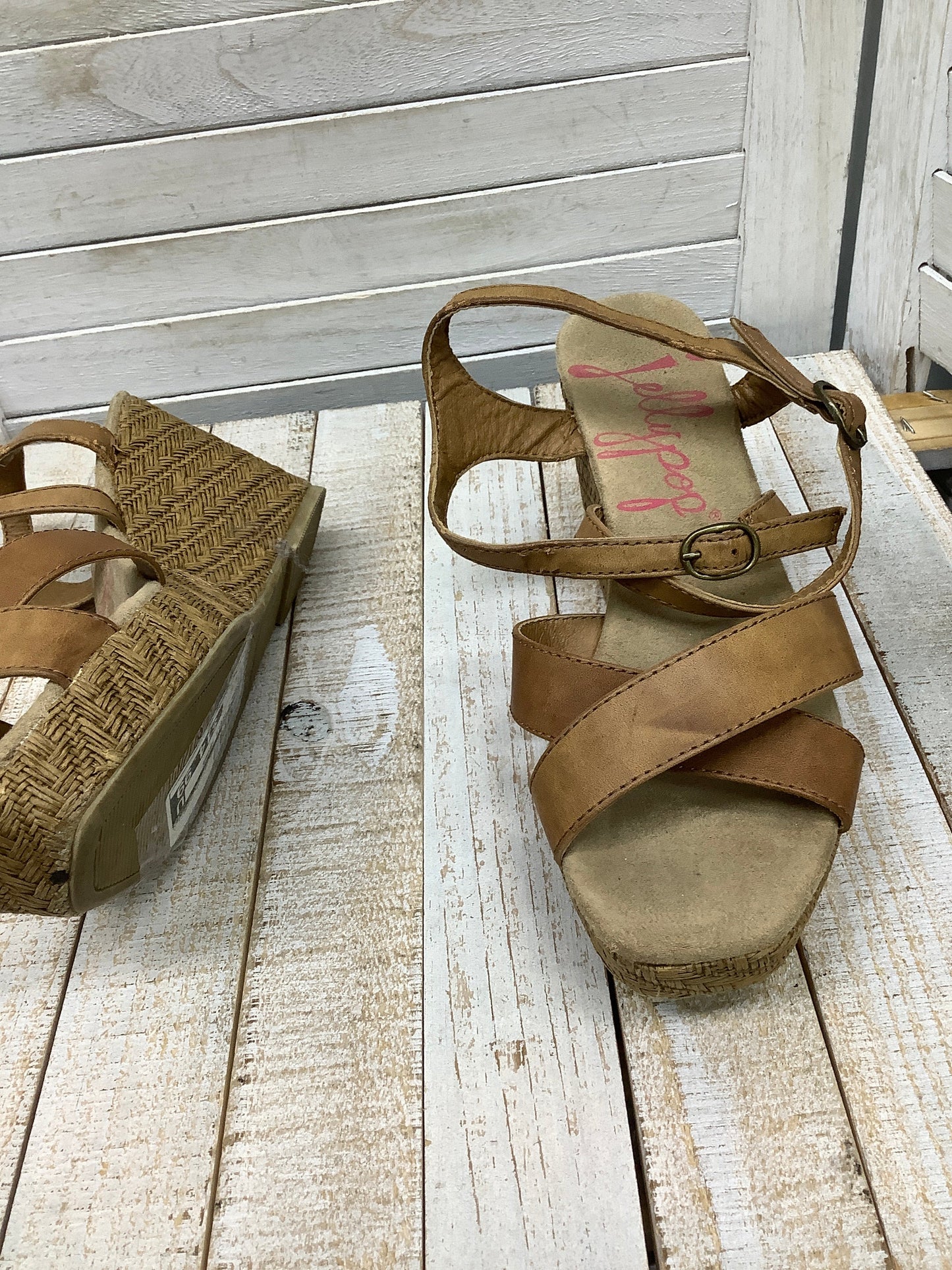 Sandals Heels Wedge By Jelly Pop  Size: 8.5