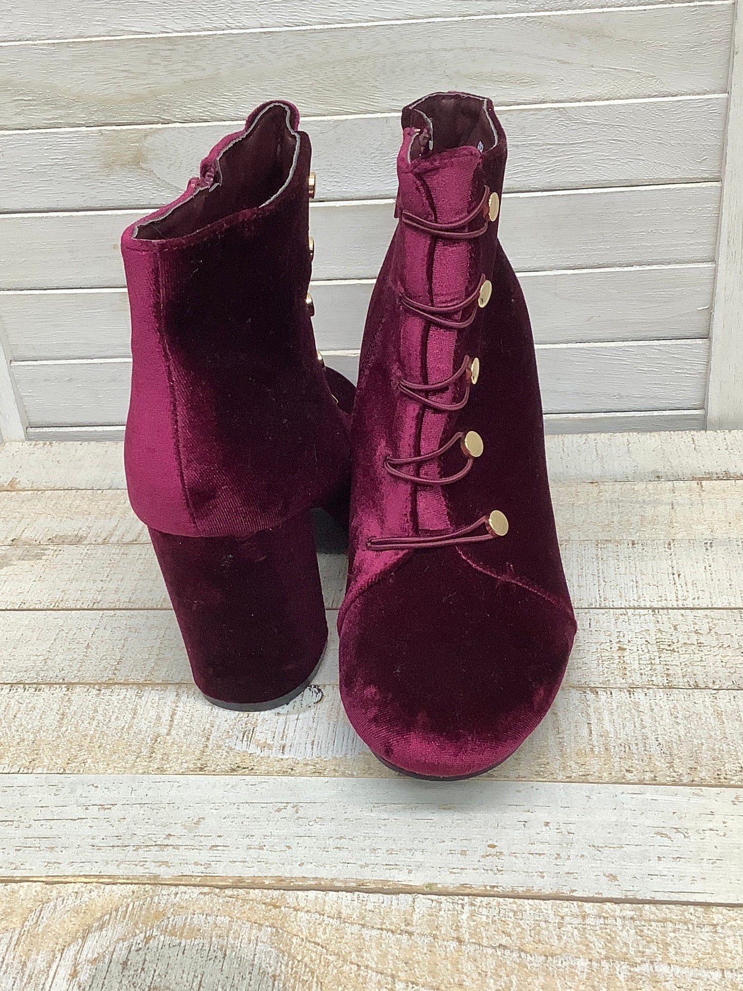 Boots Ankle Heels By Just Fabulous  Size: 8.5
