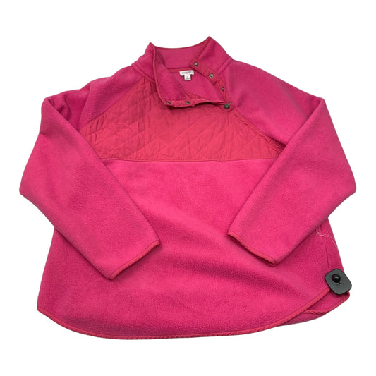 Top Long Sleeve Fleece Pullover By J Crew O  Size: L