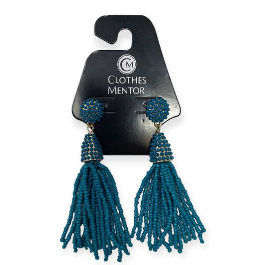 Blue Tassel Earrings Dangle/drop