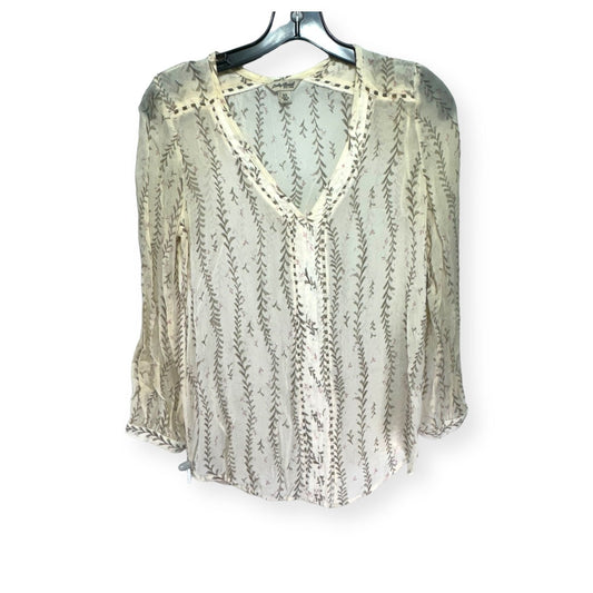 Blouse Long Sleeve By Lucky Brand  Size: Xs
