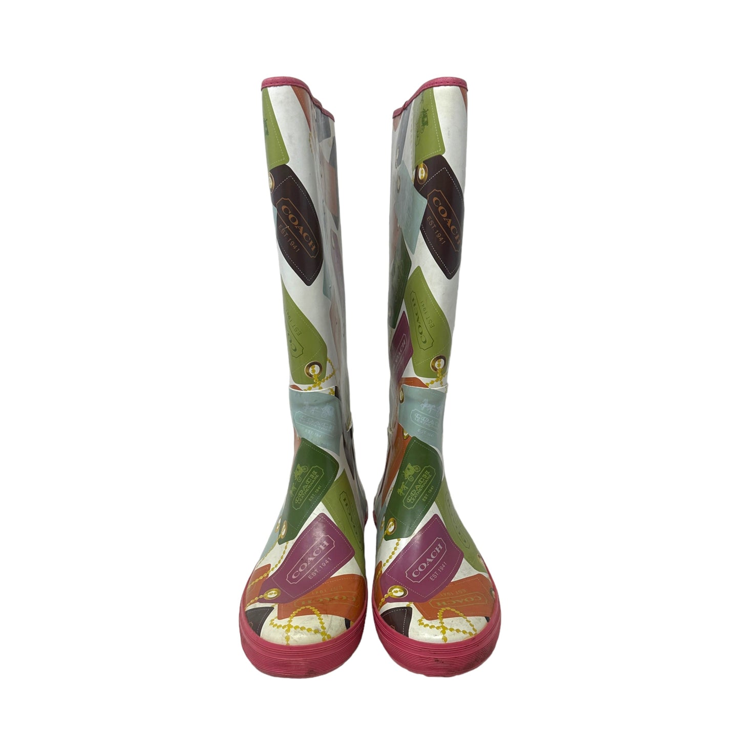 Pammie Hangtag Rain Boots  By Coach  Size: 8