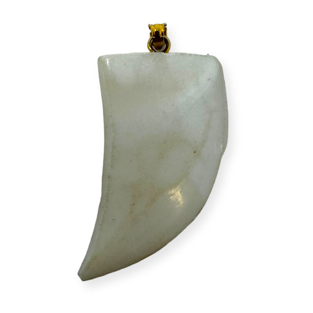 Crystal Horn/Tooth Pendant
