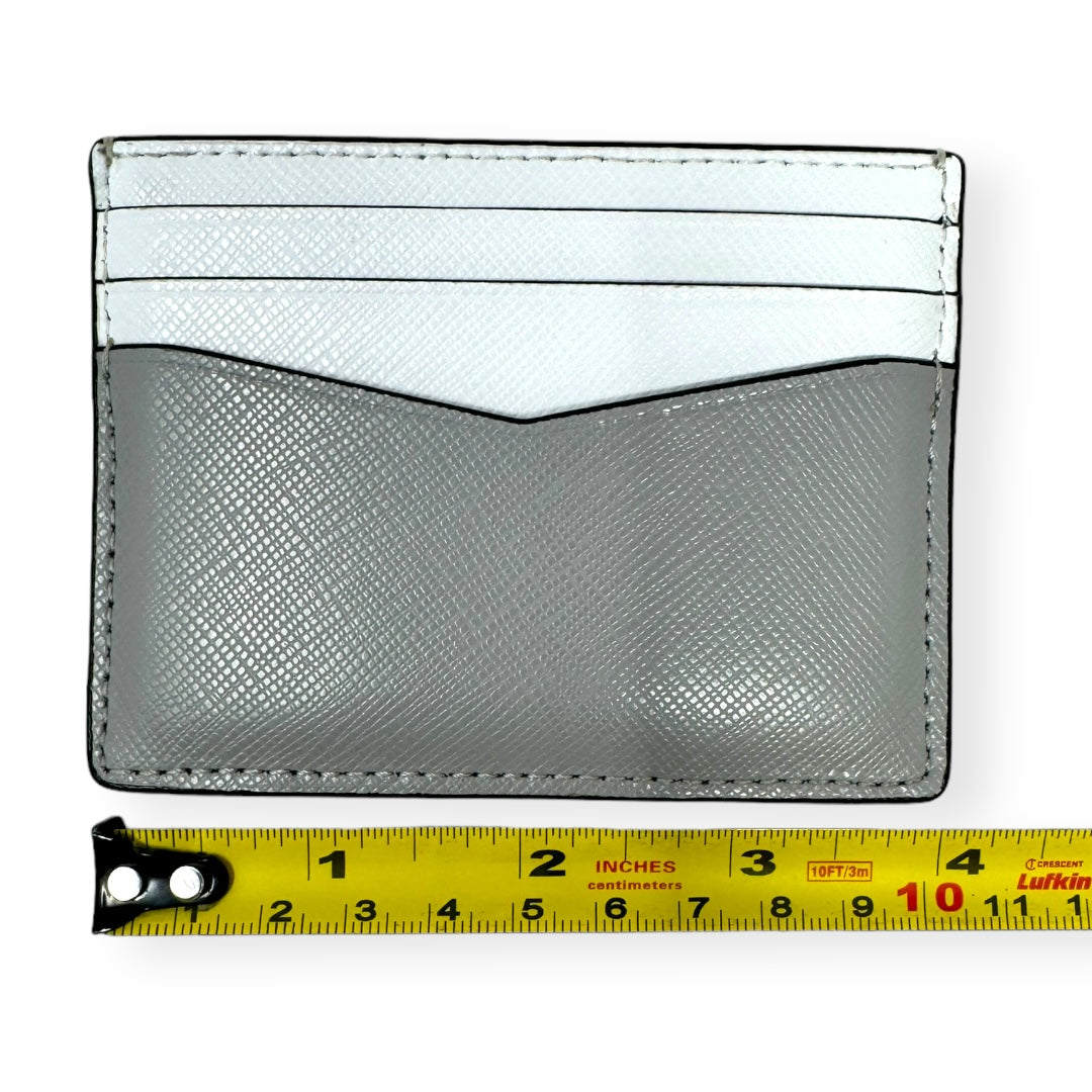 Staci Colorblock Saffiano Card Holder - Nimbus Grey Designer By Kate Spade  Size: Small