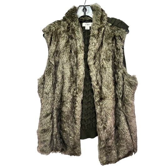 Vest Faux Fur & Sherpa By Cato  Size: Xl