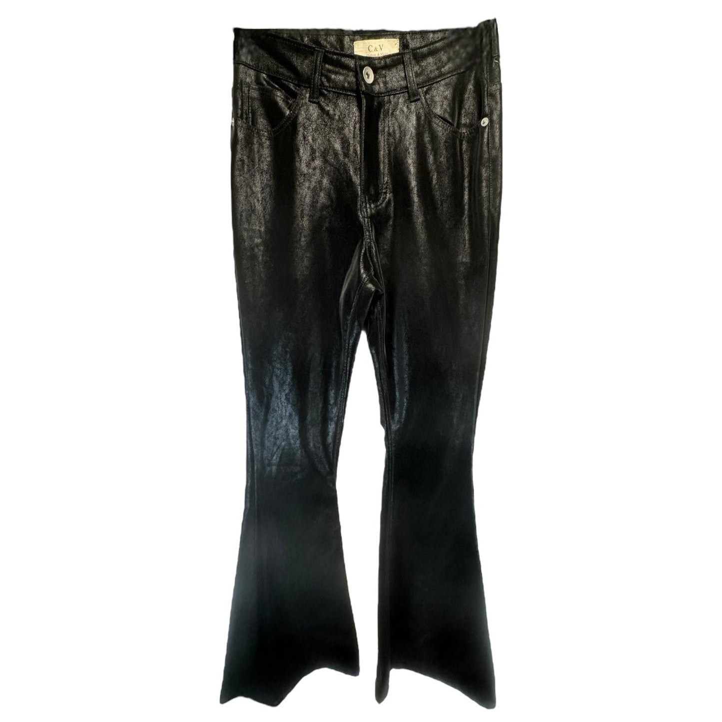 Faux Leather Jeans Flared By Chelsea And Violet  Size: 0