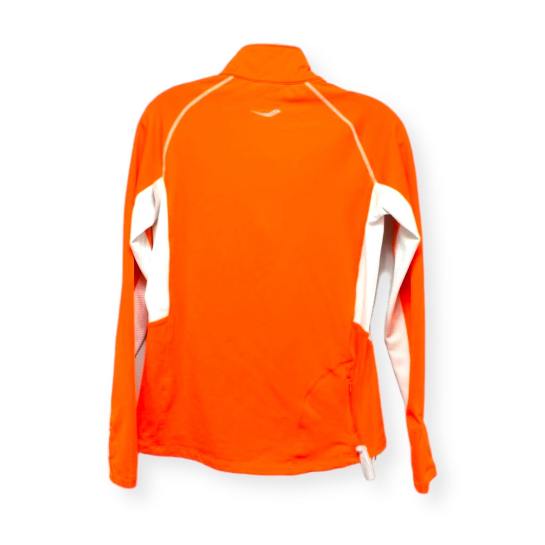 Athletic Top Long Sleeve Collar By Saucony  Size: M