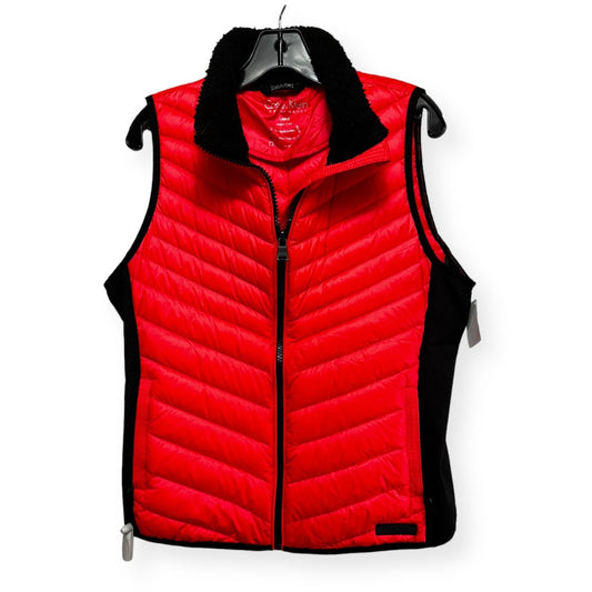 Down filled Vest Puffer & Quilted By Calvin Klein Performance  Size: L