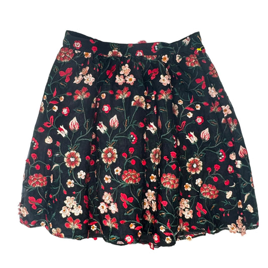Floral Embroidered A-Line Skirt By Cece  Size: 6