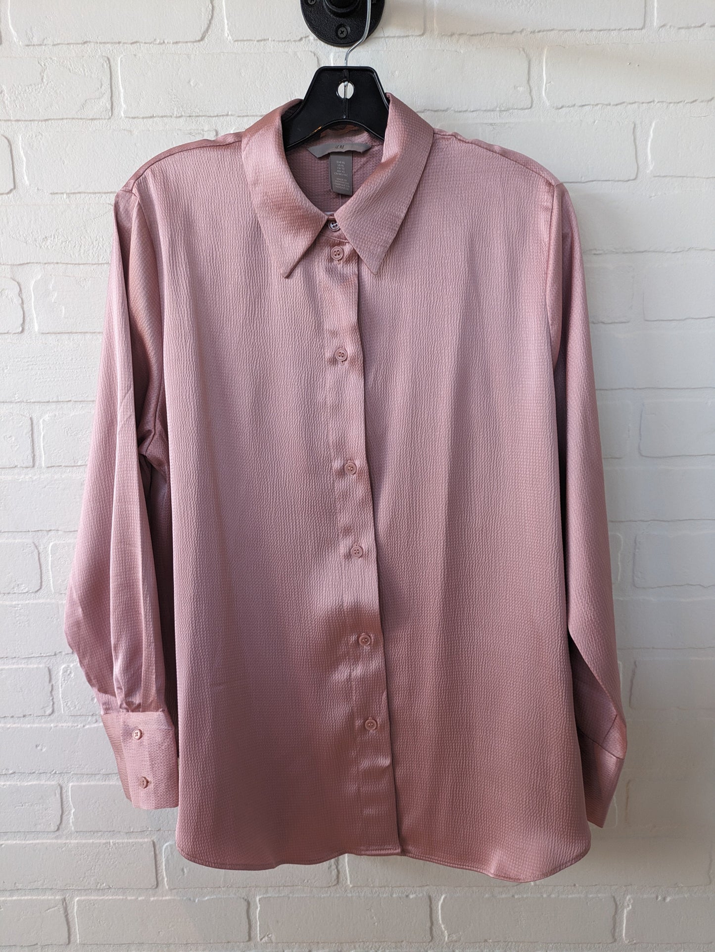 Blouse Long Sleeve By H&m  Size: Xl