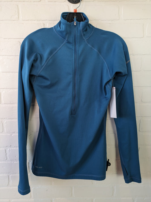 Athletic Top Long Sleeve Collar By Nike  Size: S