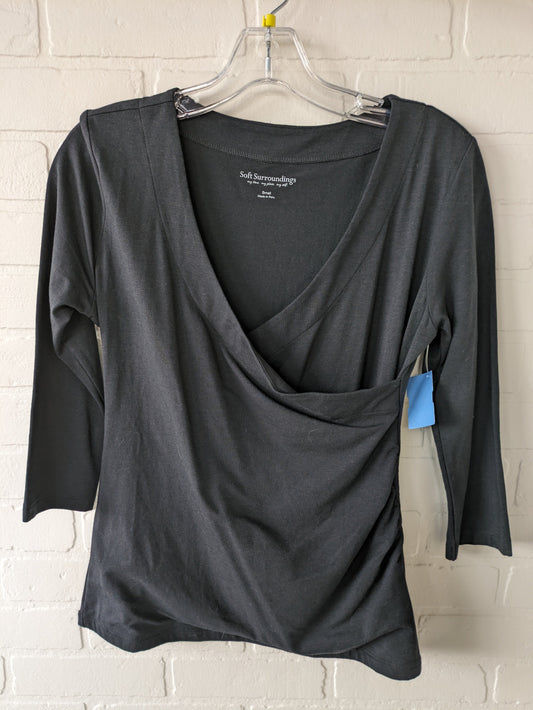 Top 3/4 Sleeve Basic By Soft Surroundings  Size: S