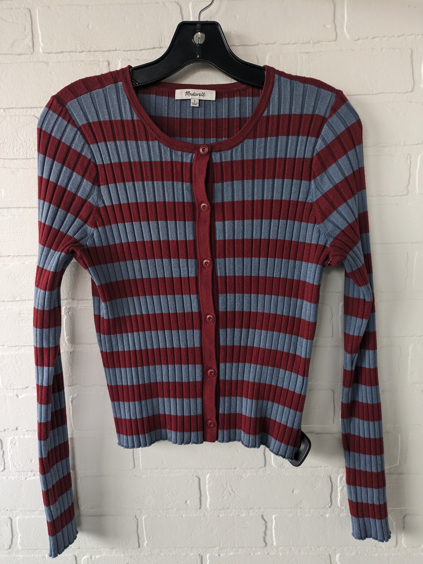 Top Long Sleeve By Madewell  Size: L