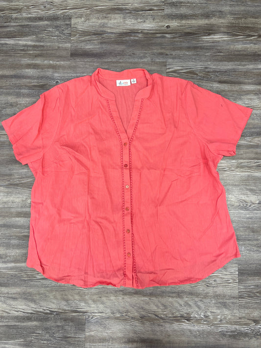 Top Short Sleeve By Denim And Co Size: 3x