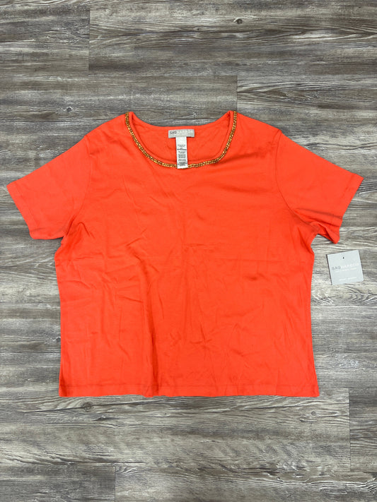 Top Short Sleeve Basic By Sag Harbor Size: 3x