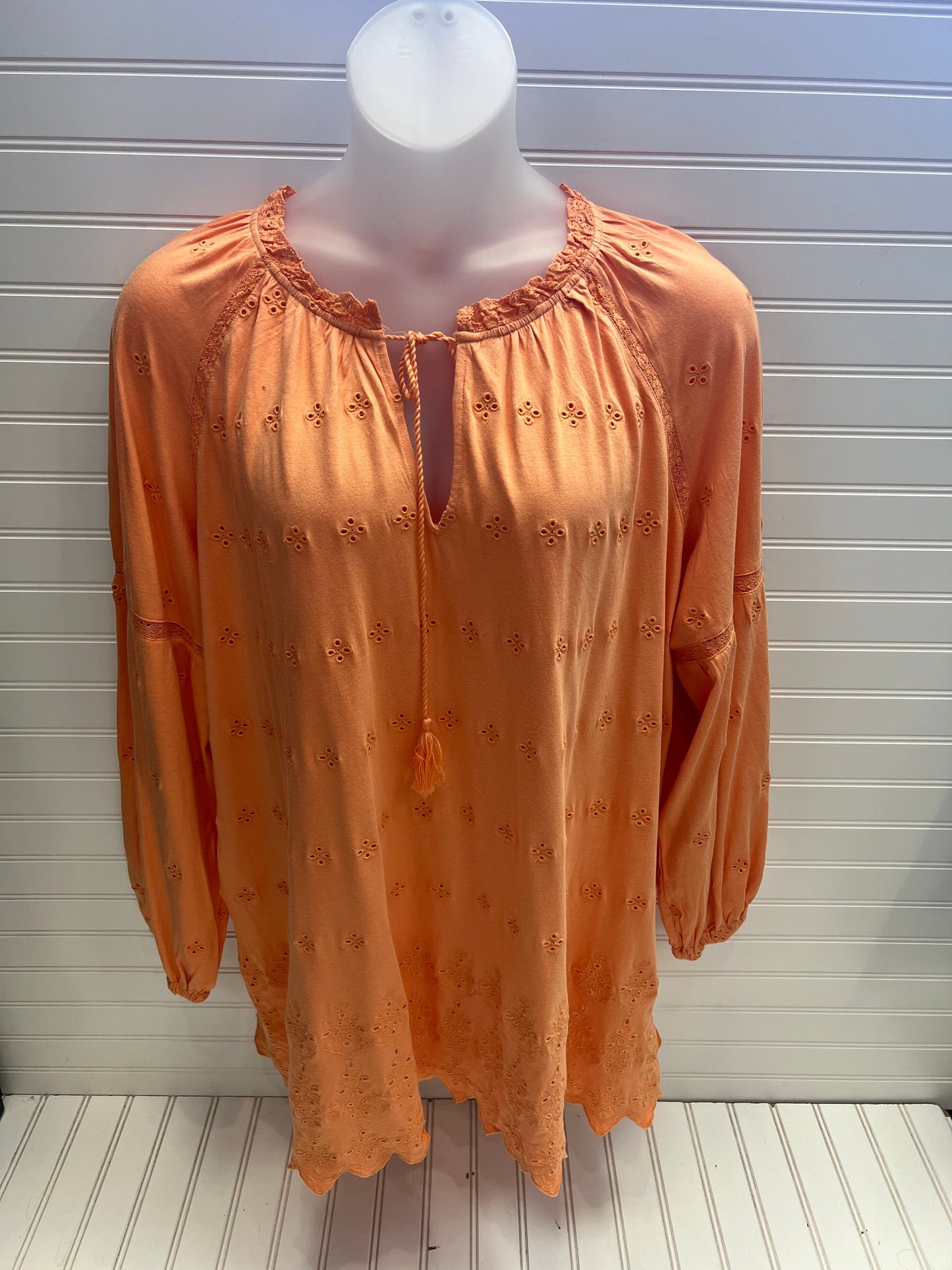 Top Long Sleeve Designer By Lauren By Ralph Lauren  Size: 3x