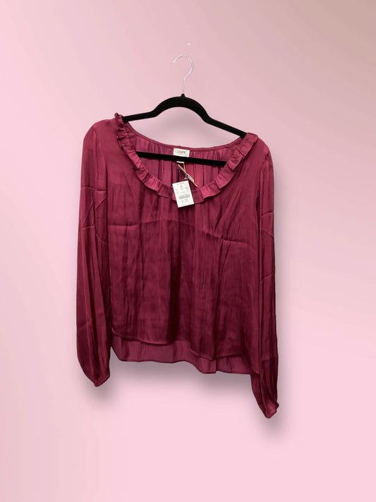 Top Long Sleeve By J Crew O  Size: L