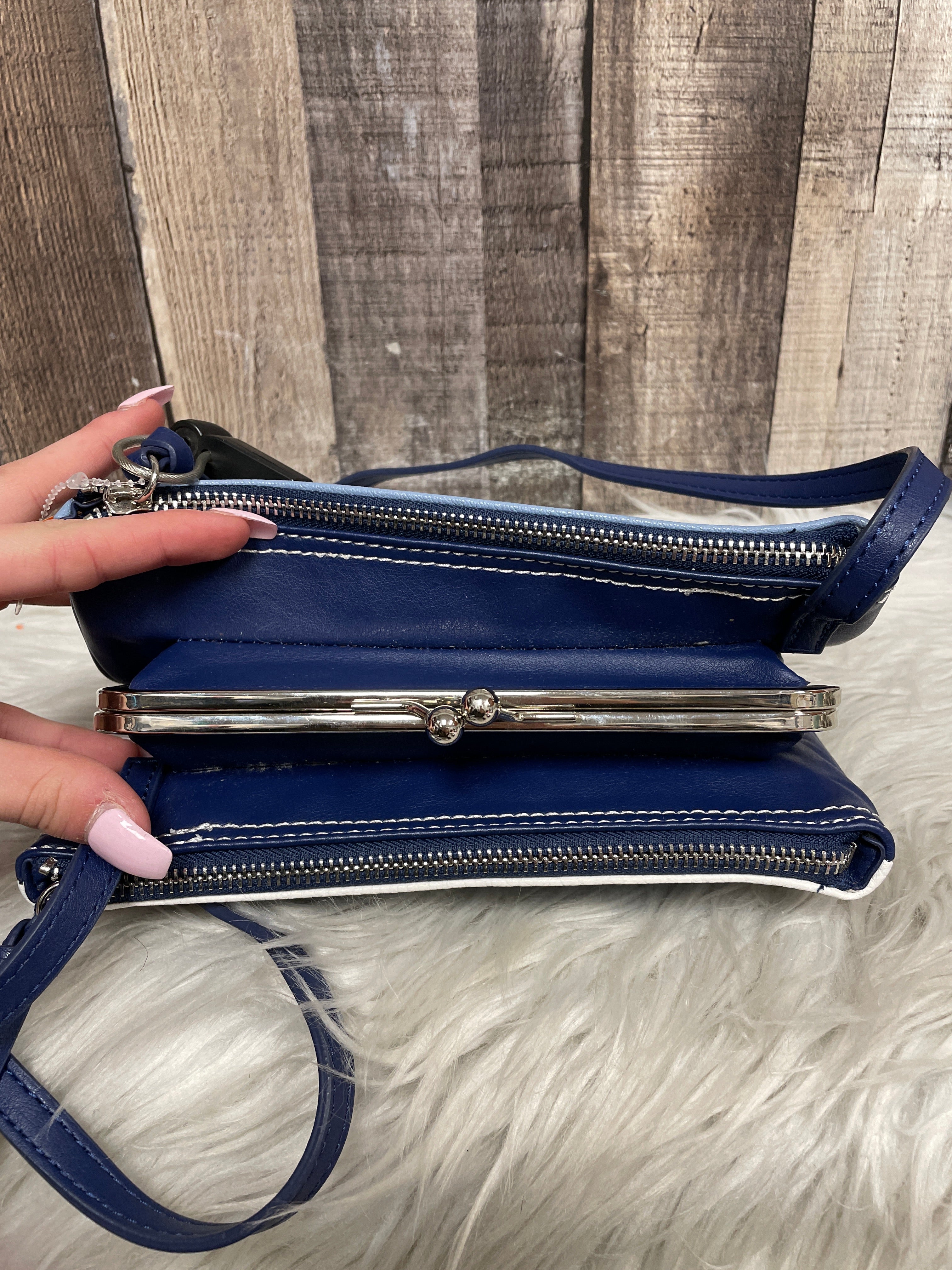 Buy Nine West DAMIANA Trap Tote Bag With Mini Bag In Blue | 6thStreet Qatar