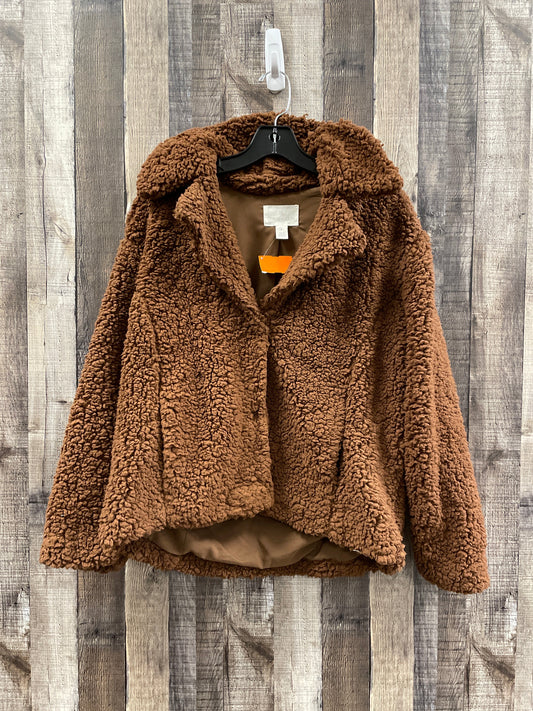 Jacket Faux Fur & Sherpa By Caslon  Size: M