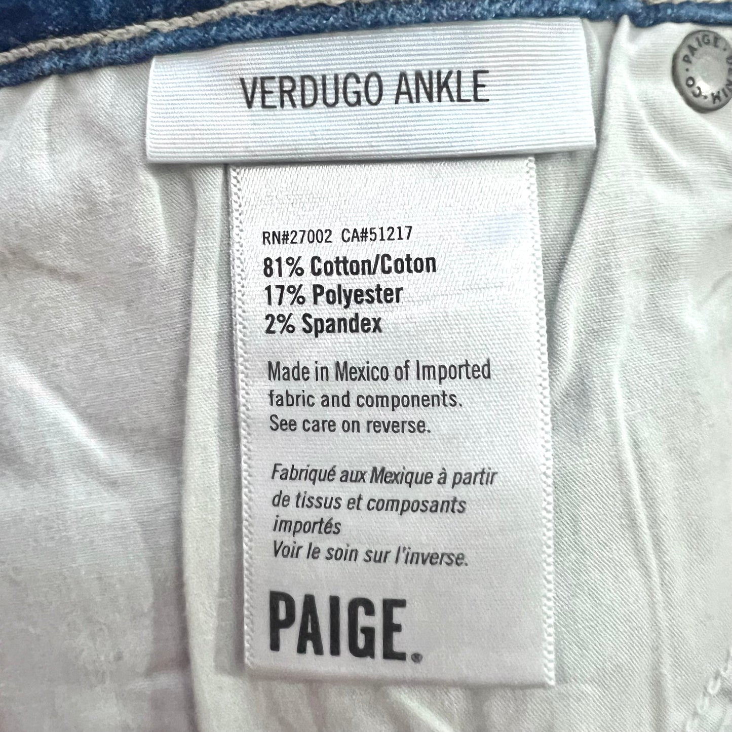Jeans Skinny By Paige  Size: 14
