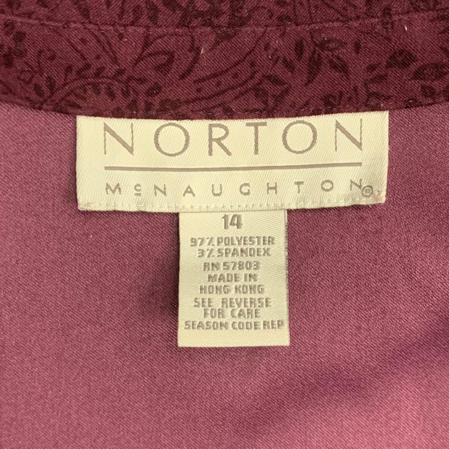 Top Long Sleeve By Norton Mcnaughton  Size: Xl