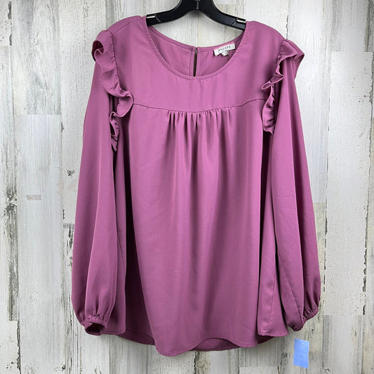 Blouse Long Sleeve By Andree By Unit  Size: 2x