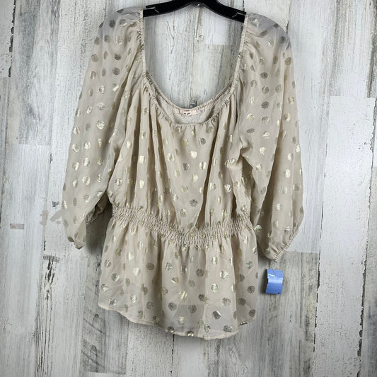 Blouse 3/4 Sleeve By Miami  Size: Xl