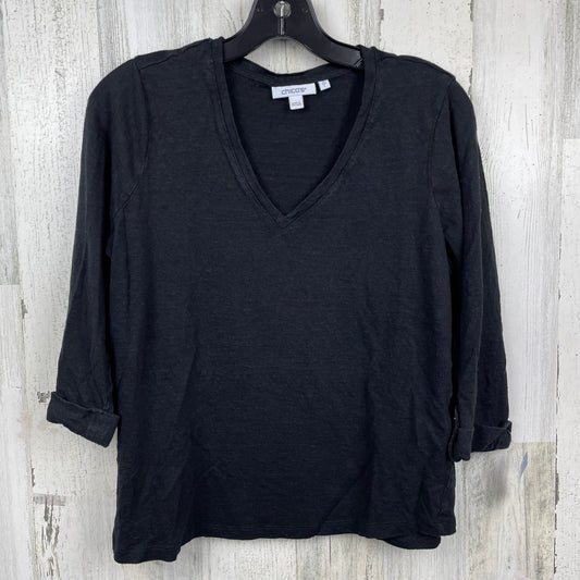 Top 3/4 Sleeve Basic By Chicos O  Size: L