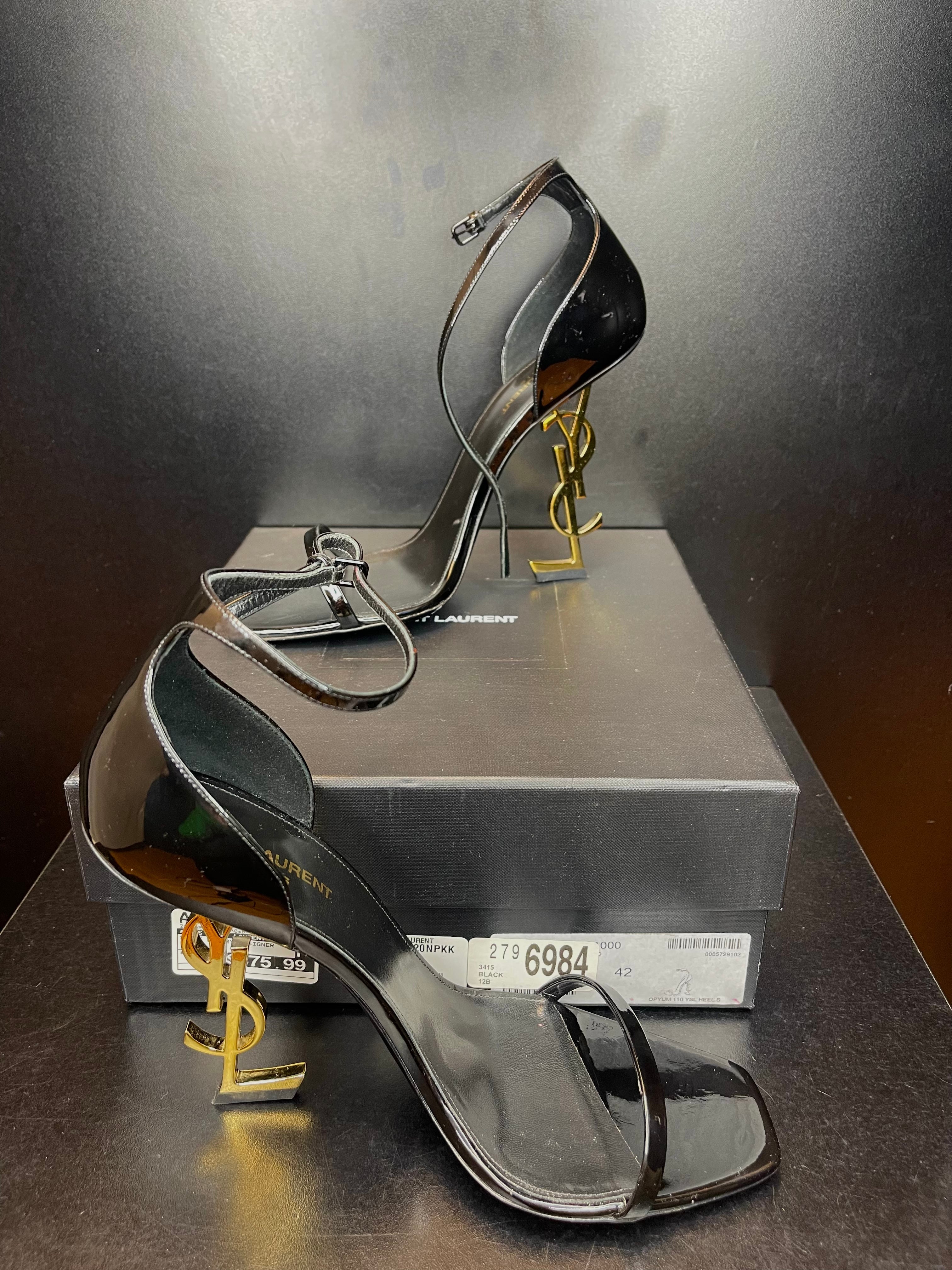 Yves saint laurent gold shoes sale