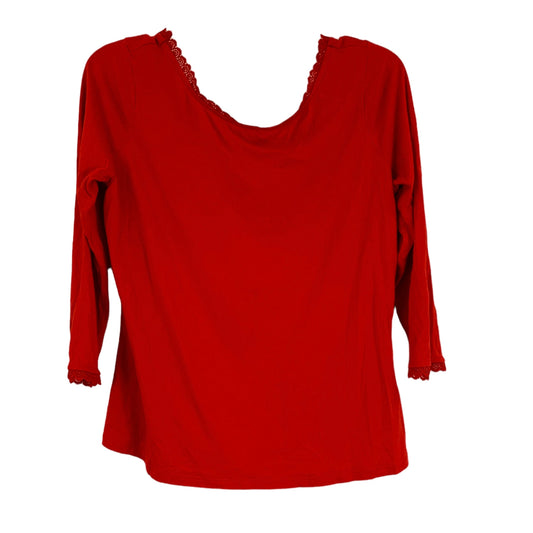 Top 3/4 Sleeve Basic By Boden Size: M
