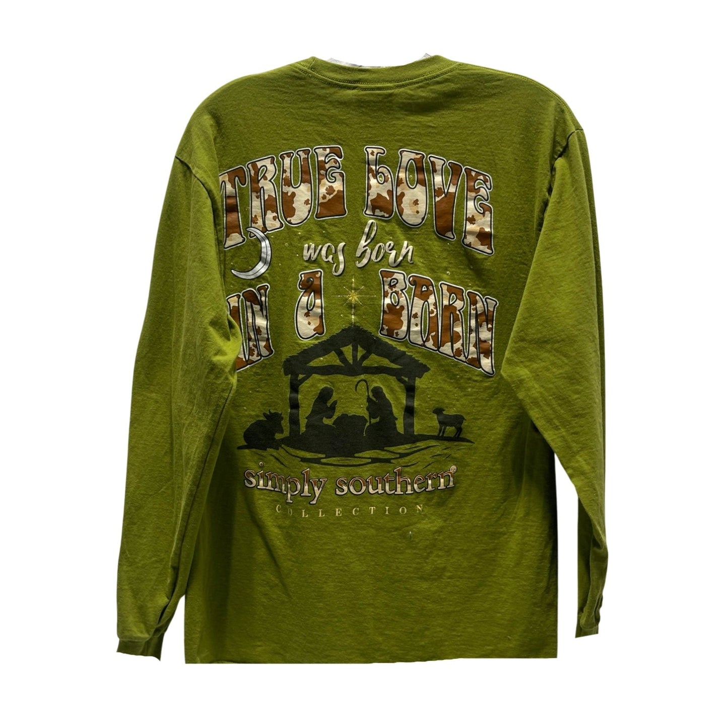 Christmas Top Long Sleeve By Simply Southern  Size: M