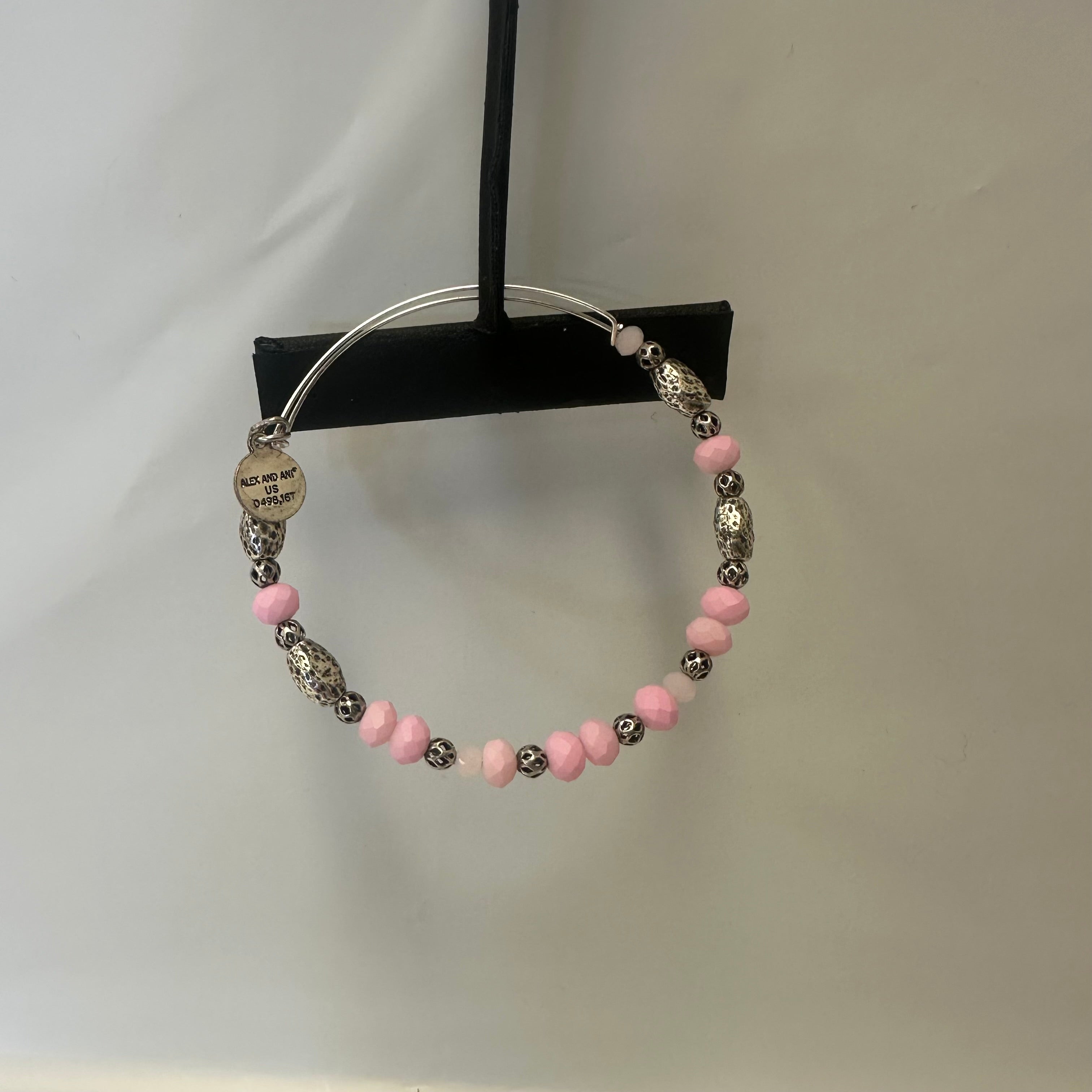 Alex and ani sale pink beaded bracelet