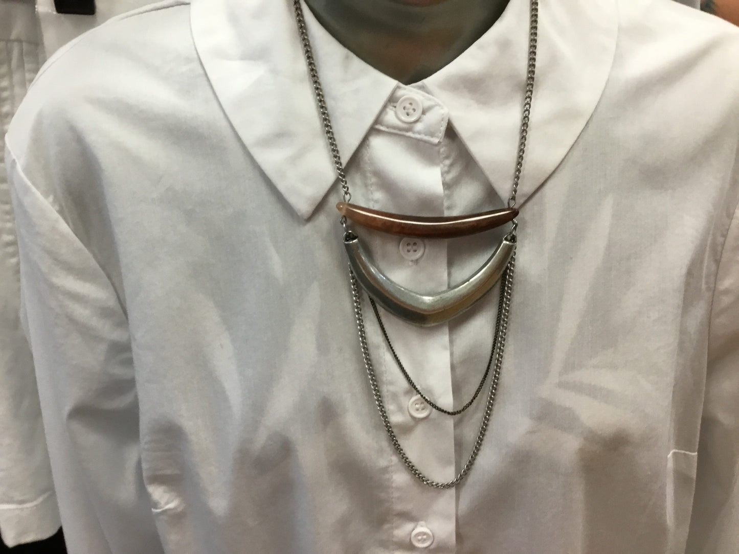 Necklace Layered By Clothes Mentor