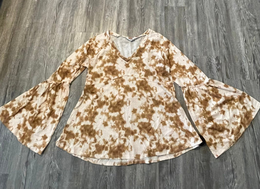 Top Long Sleeve By Peach Love Cream California  Size: L