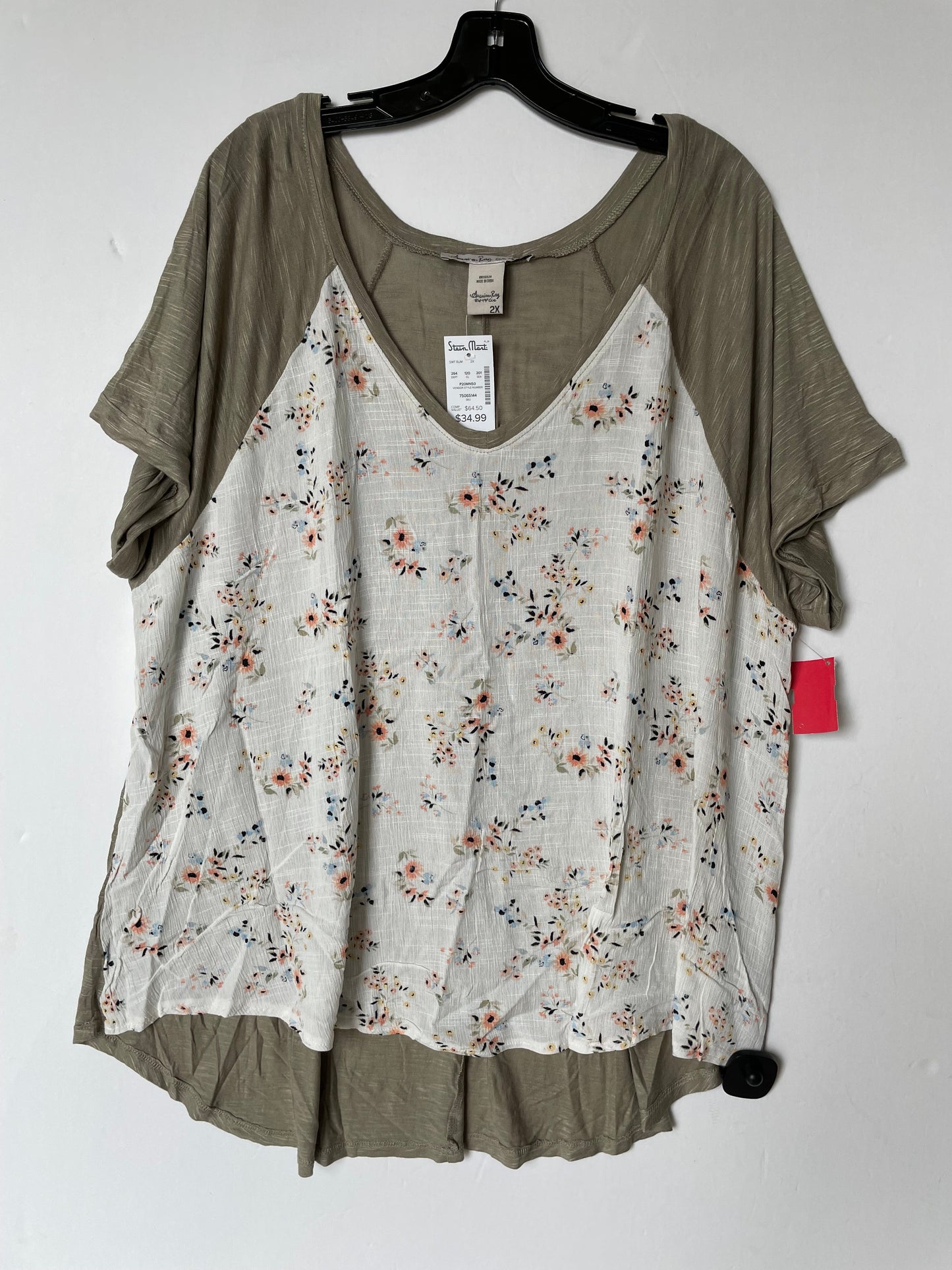 Top Short Sleeve By American Rag  Size: 2x