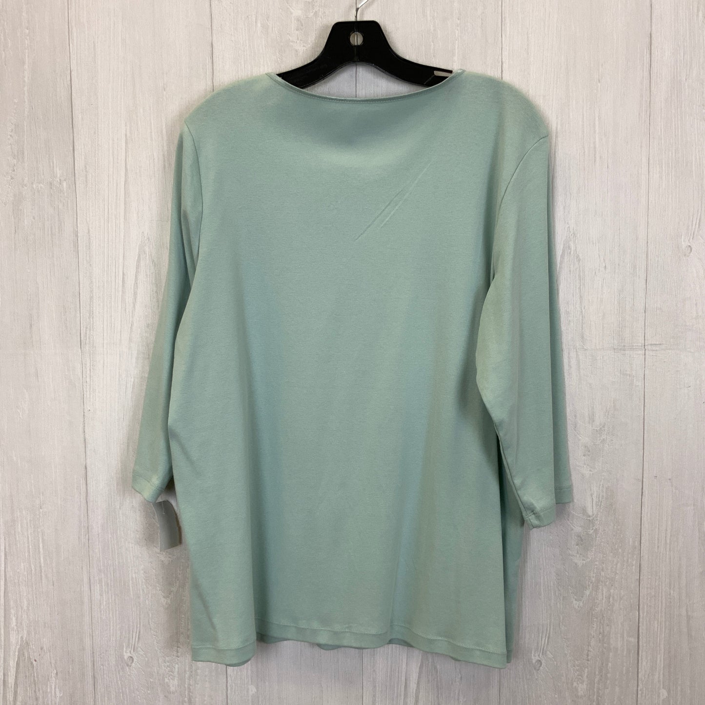 Top 3/4 Sleeve Basic By Christopher And Banks  Size: 1x