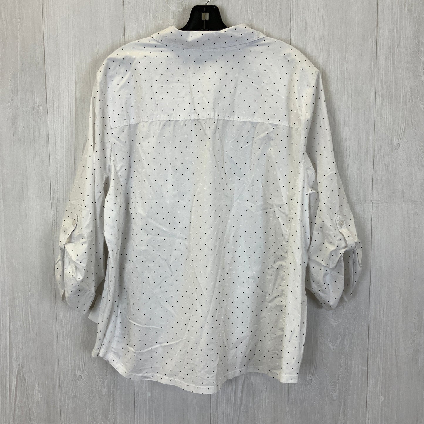 Blouse 3/4 Sleeve By Croft And Barrow  Size: 3x