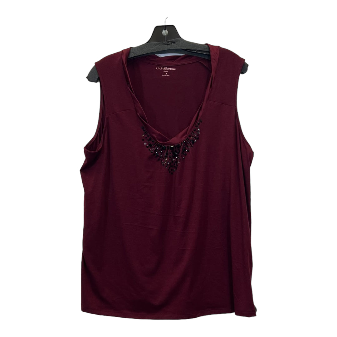 Top Sleeveless By Croft And Barrow  Size: 1x