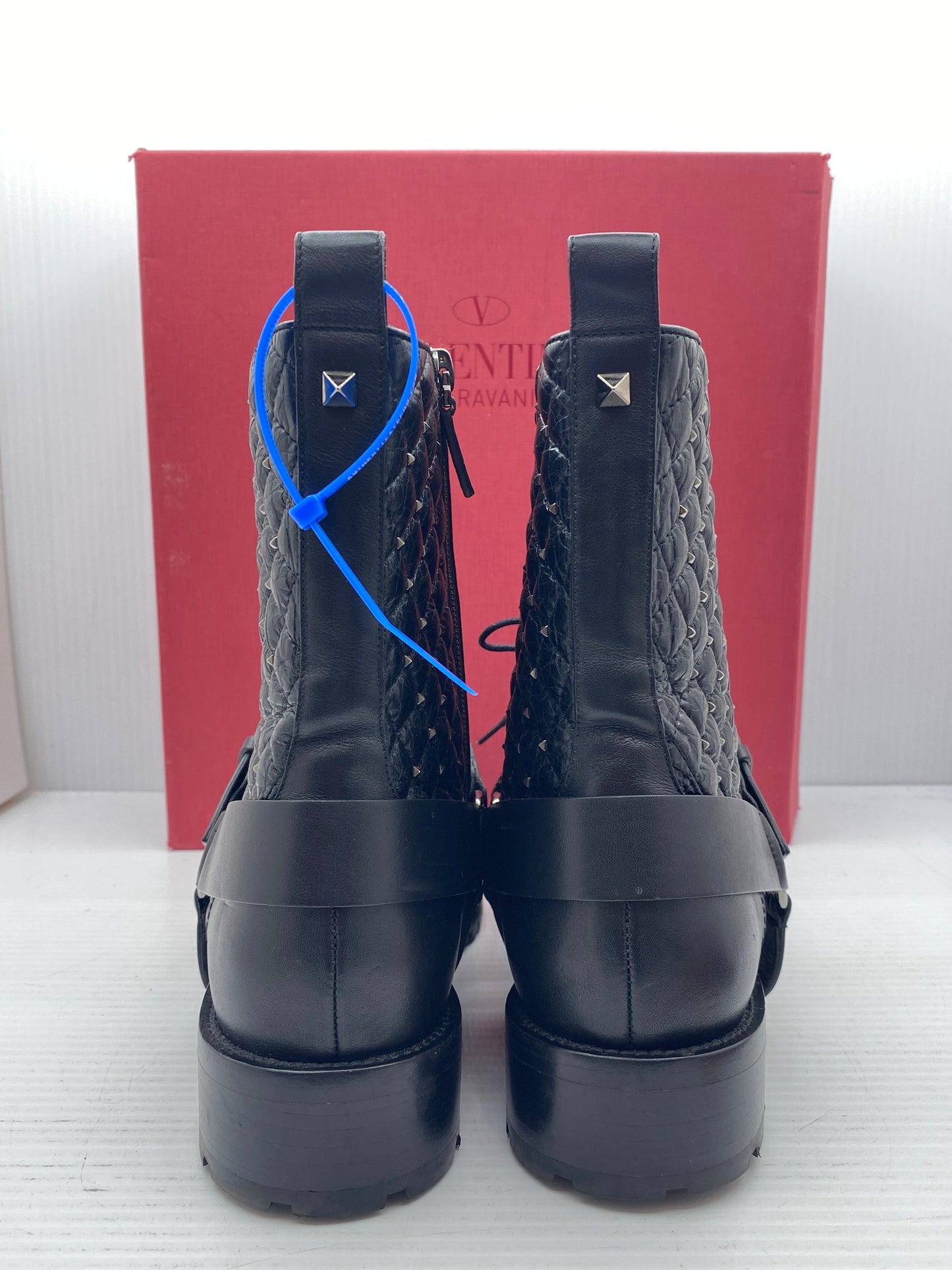 Boots Luxury Designer By Valentino  Size: 11