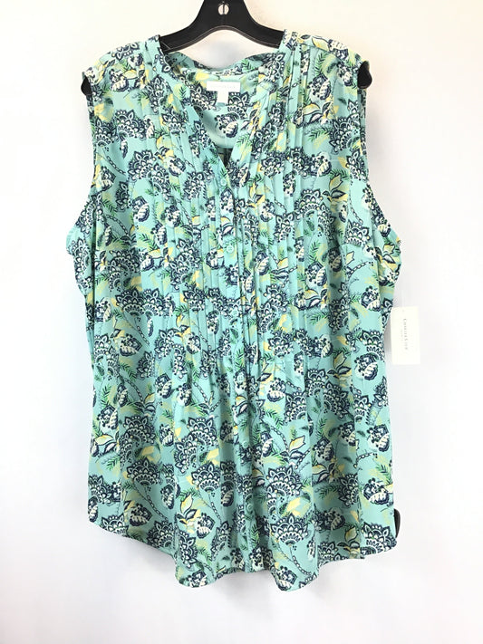 Blouse Sleeveless By Charter Club  Size: 3x