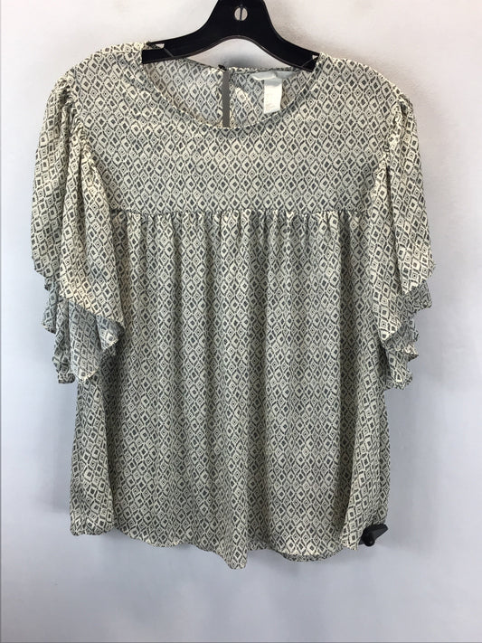 Blouse Short Sleeve By H&m  Size: 8
